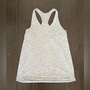 Lululemon White Razorback Tank